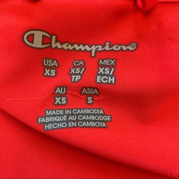 CHAMPION neon pink zipup jacket size extra small - Picture 3 of 5
